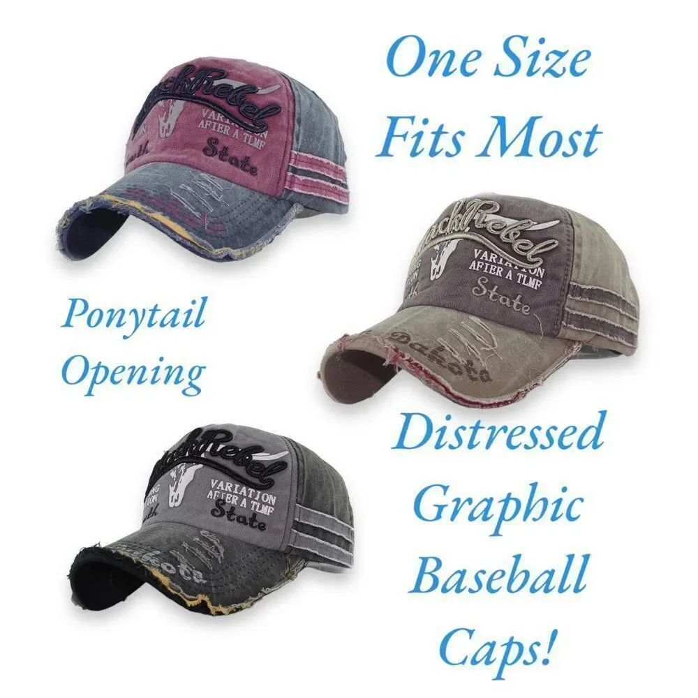 Brown Graphic Distressed Trucker Drivers Baseball Cap NWT